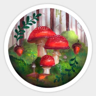 Fly agaric mushroom Sticker